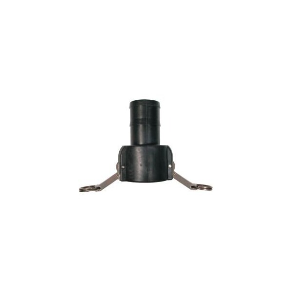 1" Polypropylene Camlock Fitting - Male Barb x Female Coupler Thread